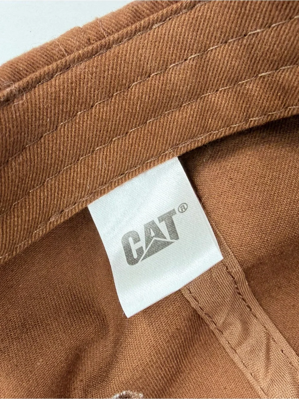 Caterpillar CAT Hat 1925 Patch Cap Brown Baseball Cap Cotton Adjustable Strap